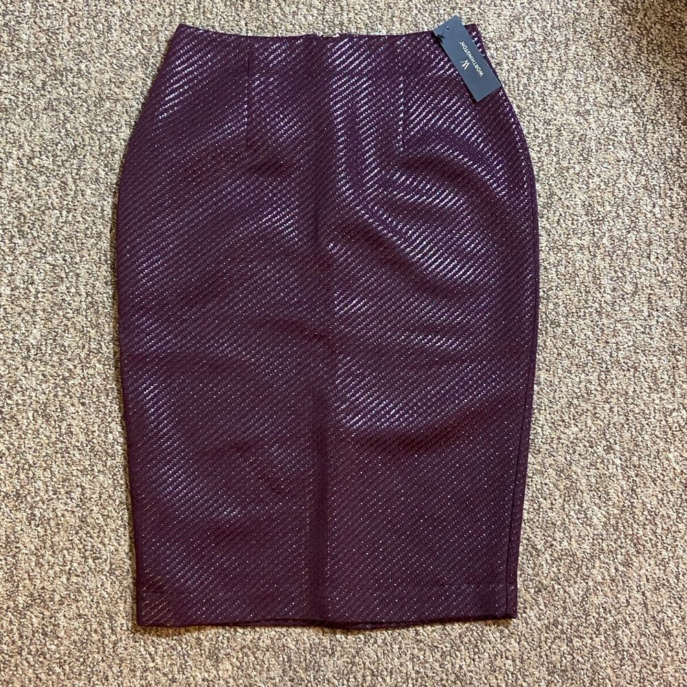Worthington Women's Skirt Size 4 Color Burgundy Brown
